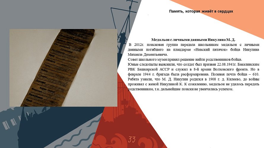 «Память которая живёт в сердцах»
